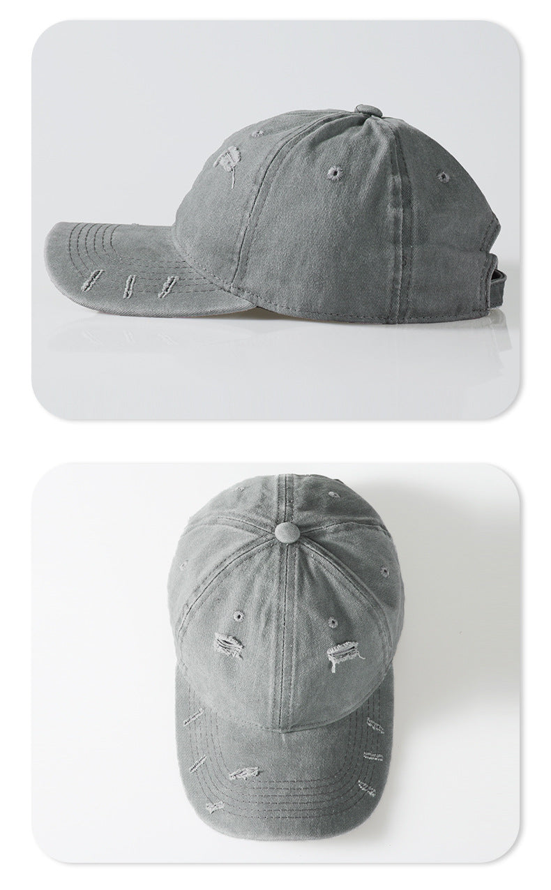 Vintage Washed Distressed Baseball Cap – Unisex Adjustable Dad Hat