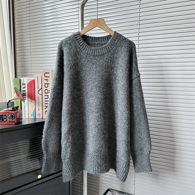Autumn Winter 2025 Women’s Loose Lazy Pullover Sweater – Soft Cozy Knit Top