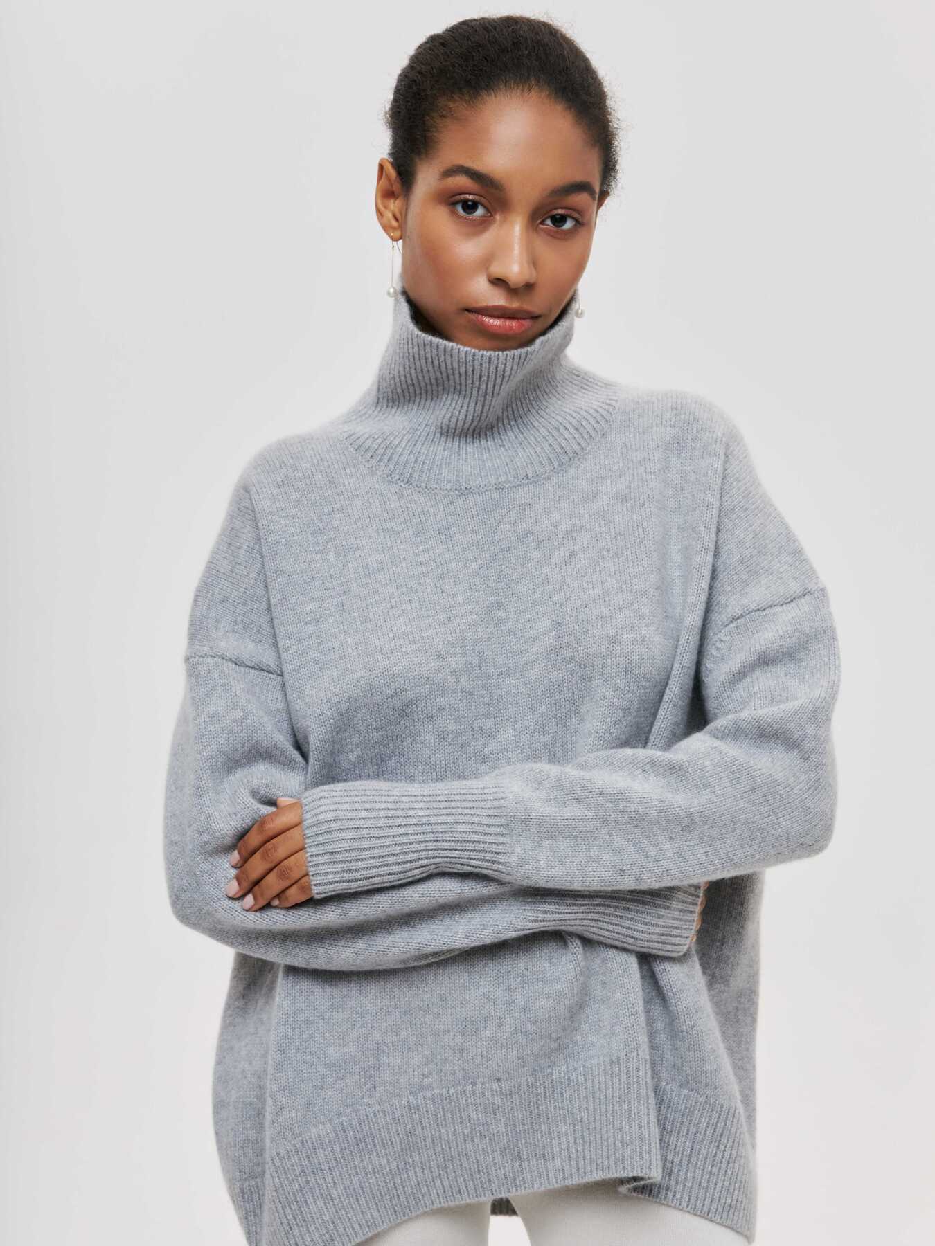 Fall & Winter Loose High Neck Sweater for Women | Cozy and Stylish Pullover