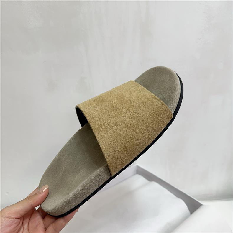 2025 New Women’s Suede Slide Sandals – Casual Half Mules Outdoor Flat Slippers