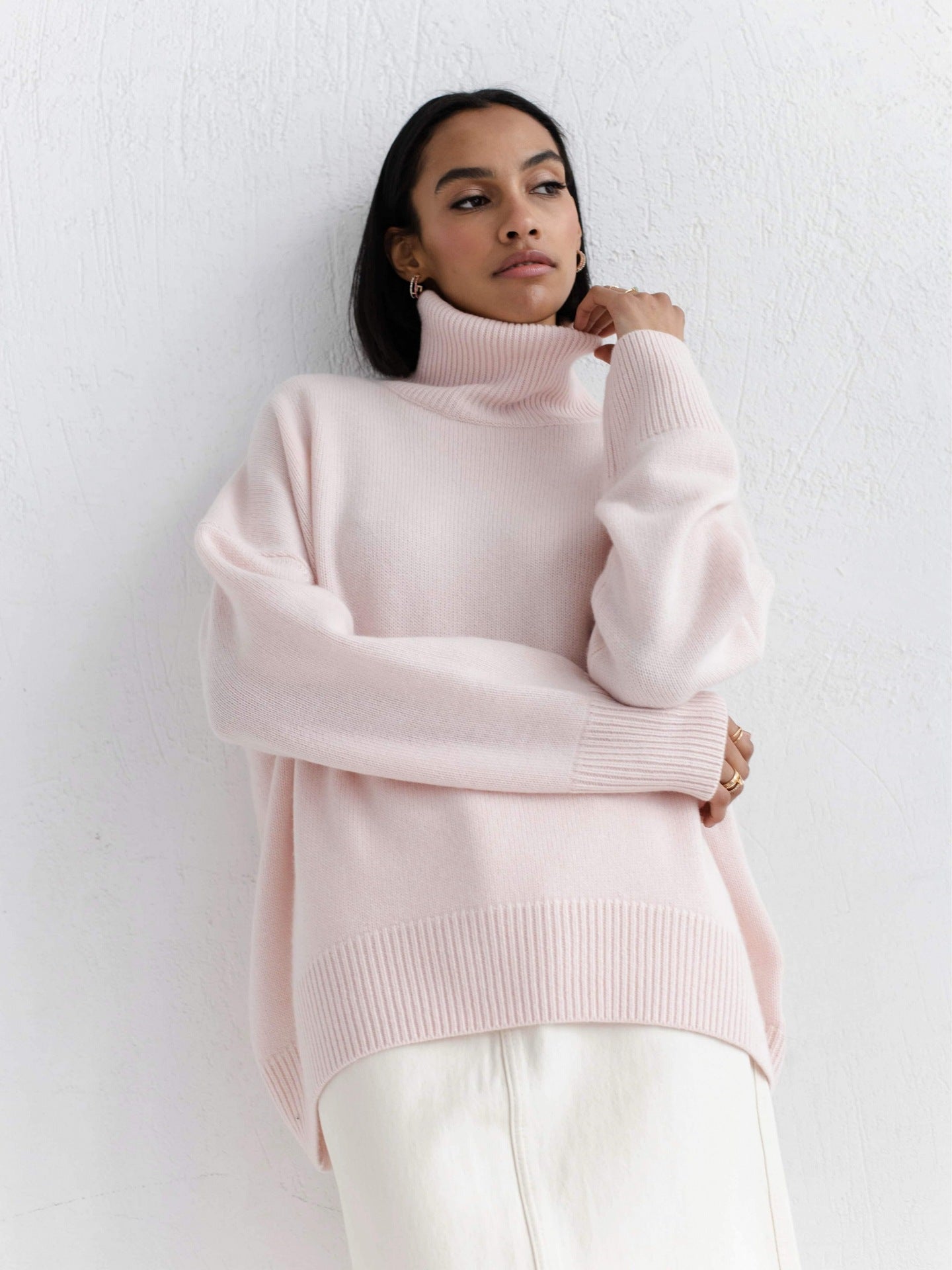 Fall & Winter Loose High Neck Sweater for Women | Cozy and Stylish Pullover
