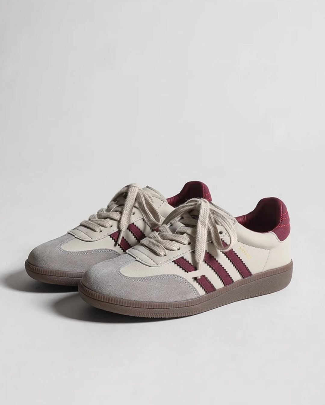 Women’s Retro Colorblock Sneakers – Raspberry Bear Classic Flat Casual Training Shoes