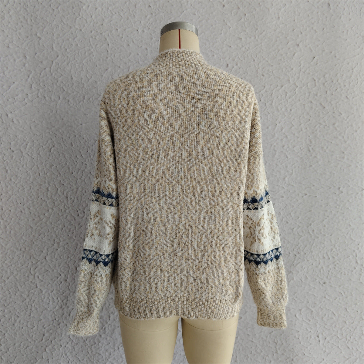 Autumn Winter 2025 Women’s Christmas Snowflake Chenille Sweater – Semi-Turtleneck Knit Pullover