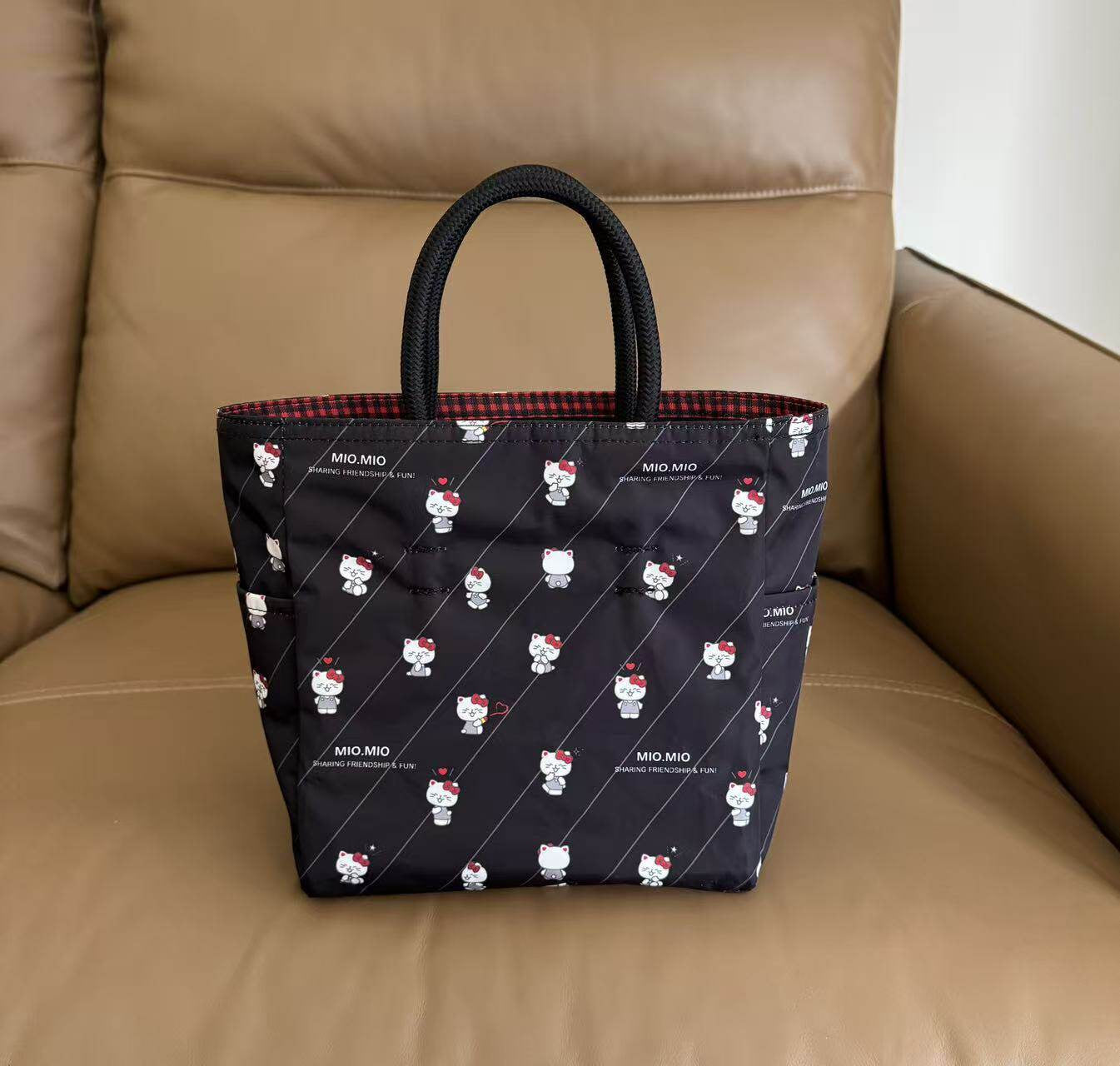Handbag Female alphabet printed nylon handbag Small tote bag tote bag 1114