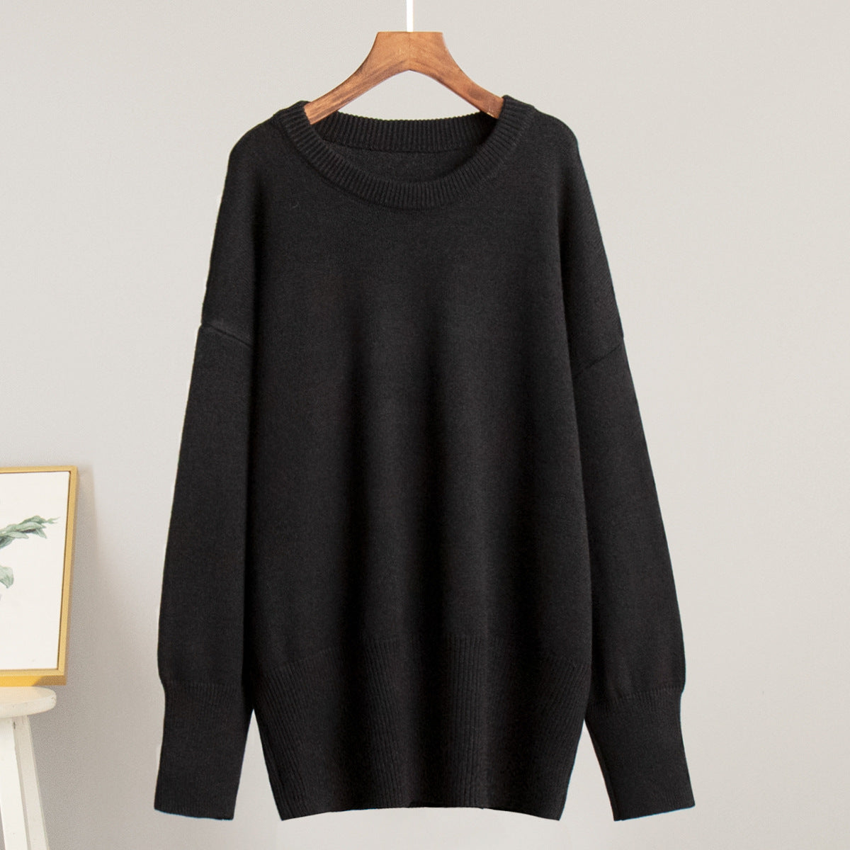 2025 Fall & Winter New Solid Color Crew Neck Sweater | Casual & Versatile Knitted Pullover for Effortless Style