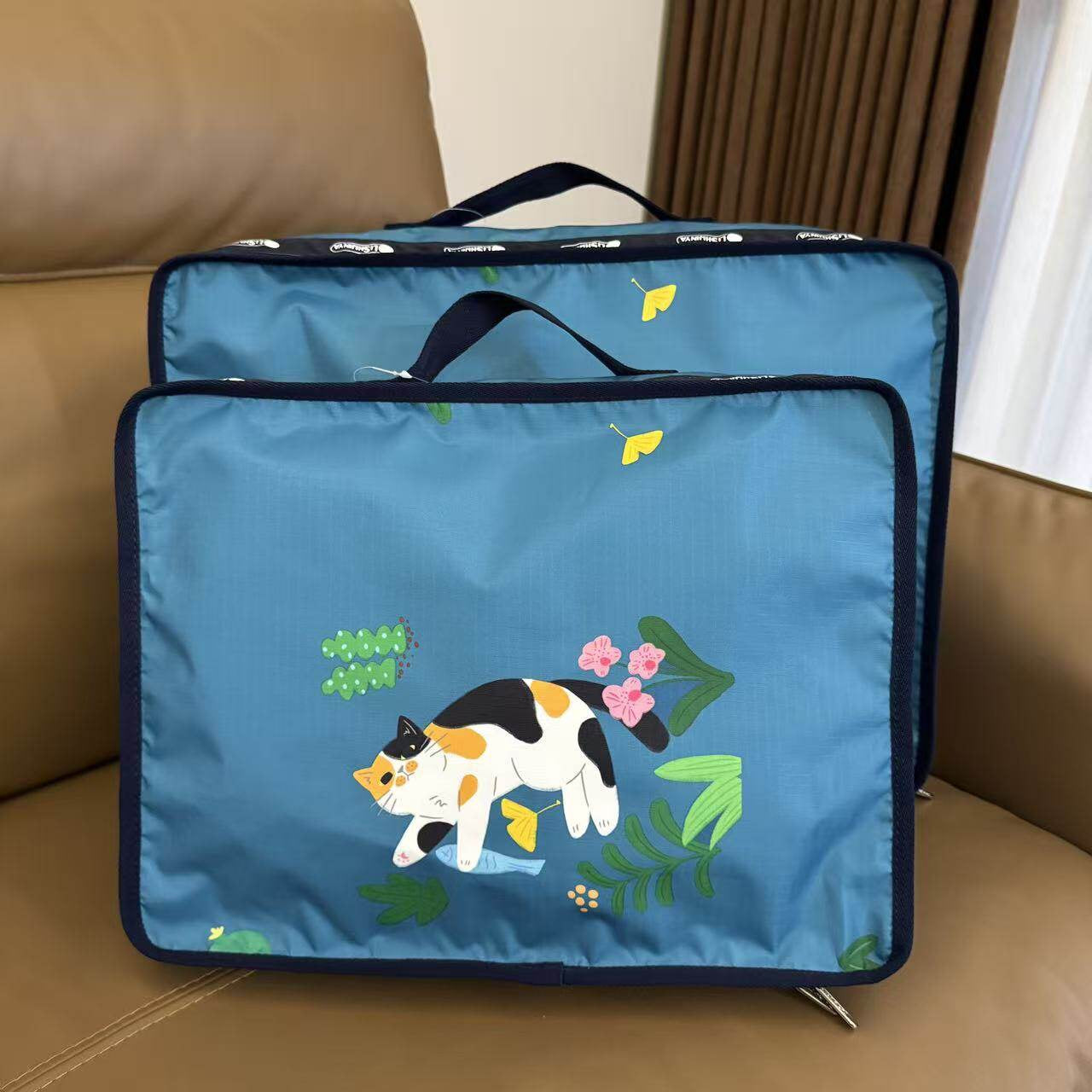 Cartoon travel clothes, underwear, travel bags, packing and sorting, portable clothing, luggage storage bag