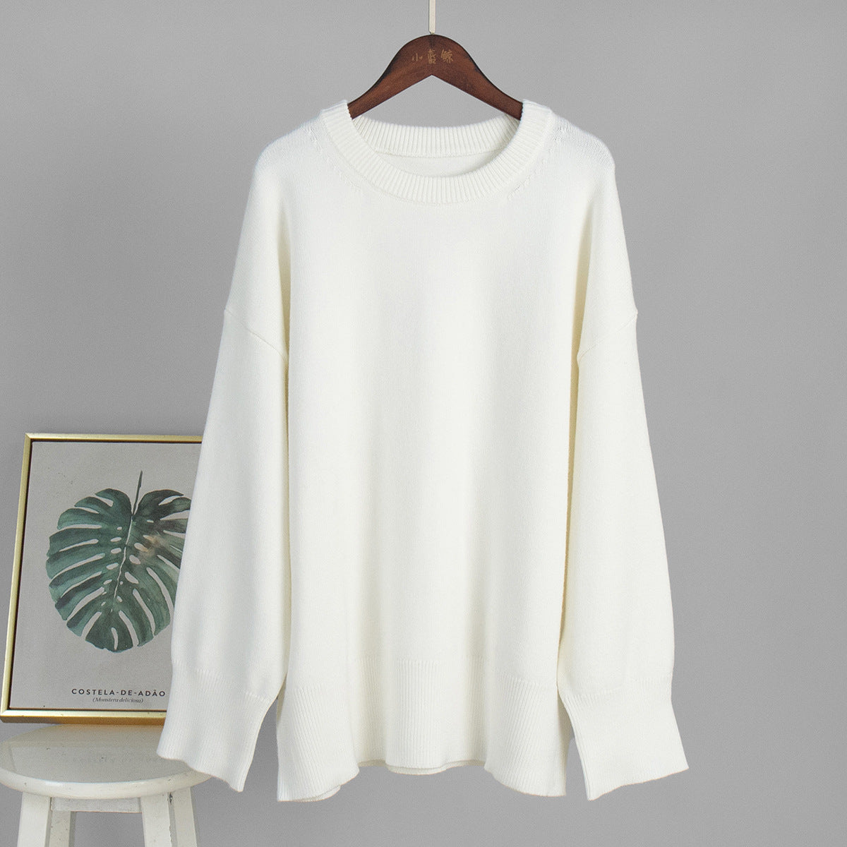 2025 Fall & Winter New Solid Color Crew Neck Sweater | Casual & Versatile Knitted Pullover for Effortless Style