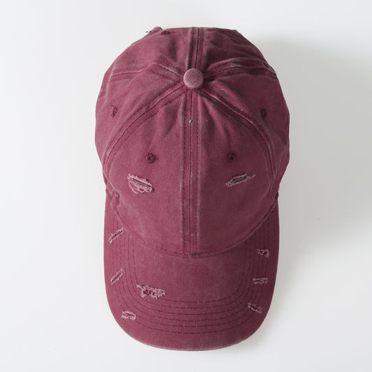 Vintage Washed Distressed Baseball Cap – Unisex Adjustable Dad Hat