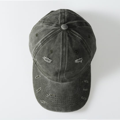 Vintage Washed Distressed Baseball Cap – Unisex Adjustable Dad Hat