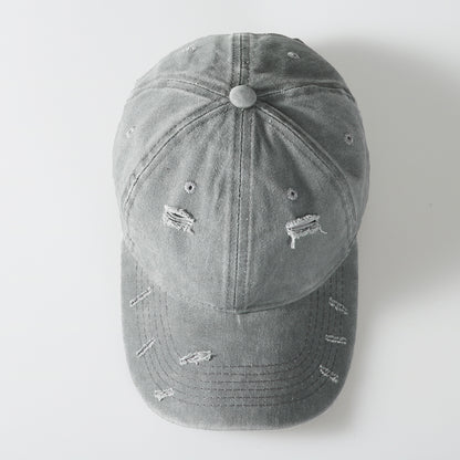 Vintage Washed Distressed Baseball Cap – Unisex Adjustable Dad Hat