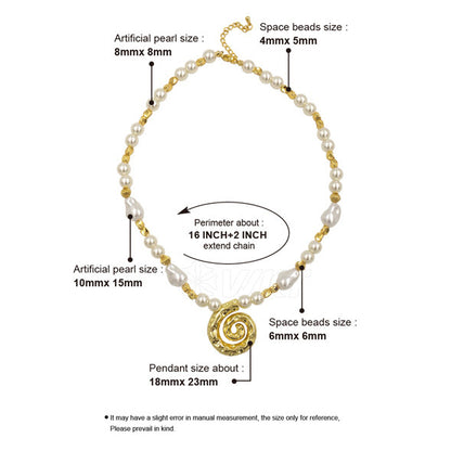 Stylish Silver Brass Pendant with Faux Pearl | Everyday Sweater & Dress Accessory for Women