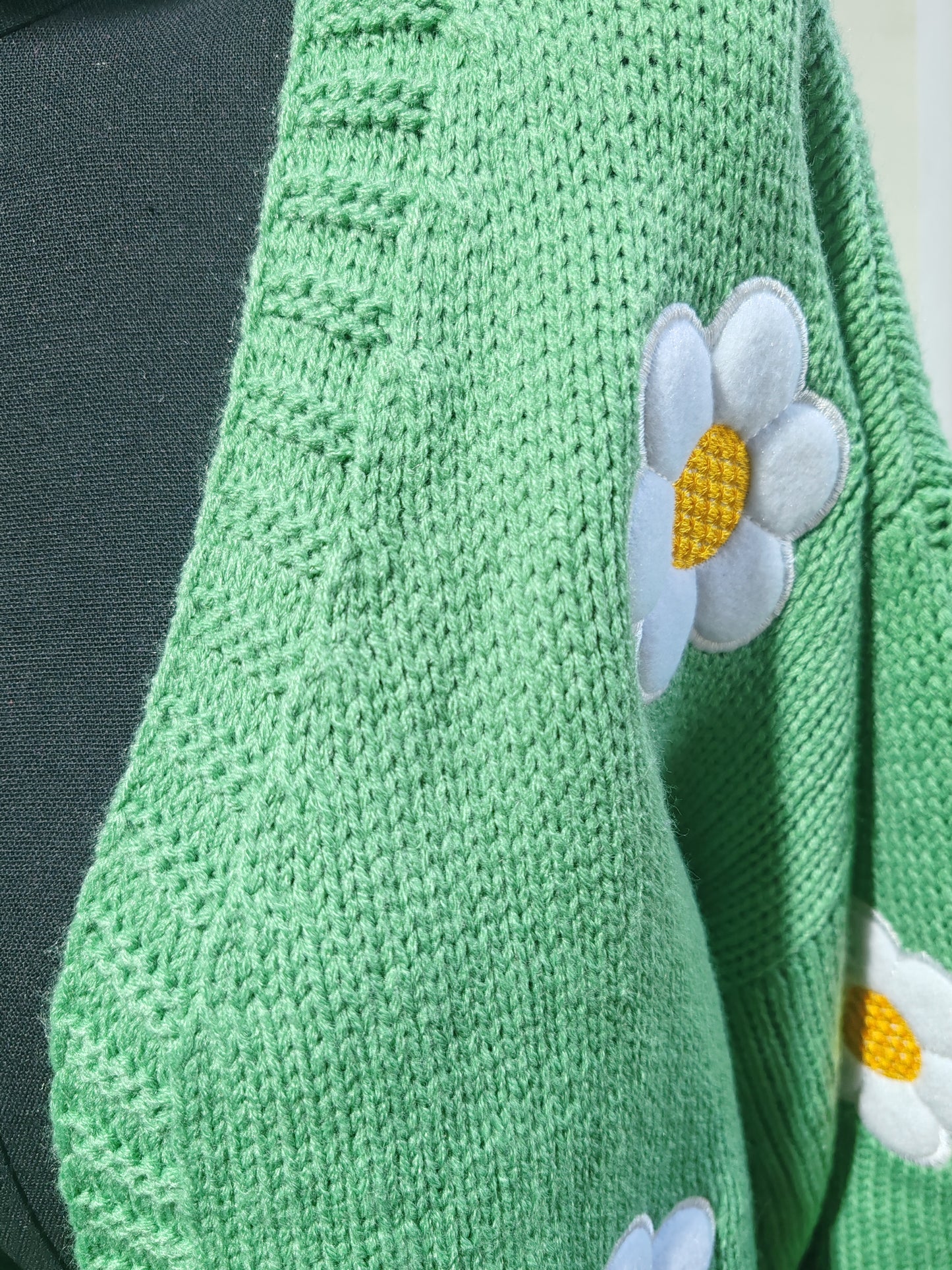 floral knitted cardigan