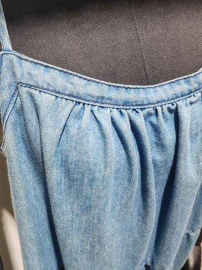 Denim suspender dress