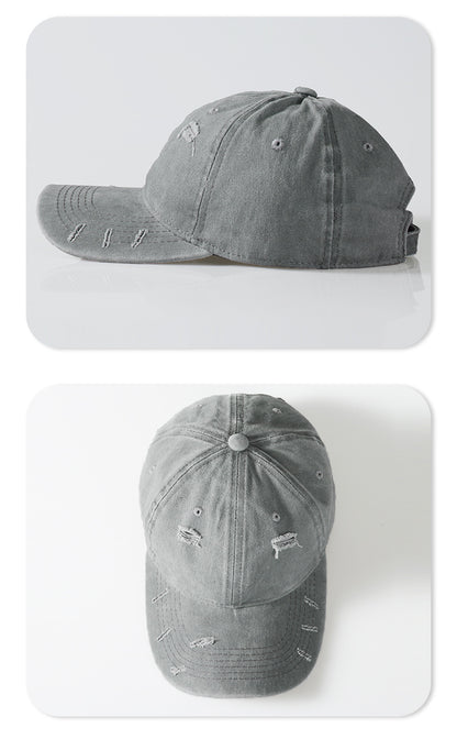 Vintage Washed Distressed Baseball Cap – Unisex Adjustable Dad Hat