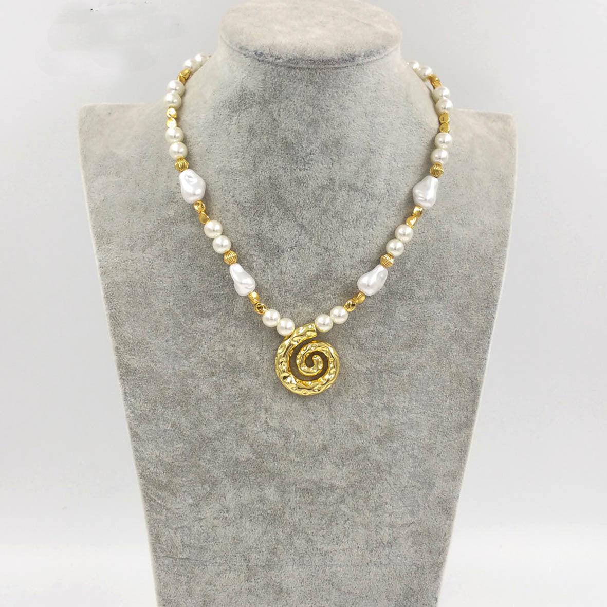 Stylish Silver Brass Pendant with Faux Pearl | Everyday Sweater & Dress Accessory for Women