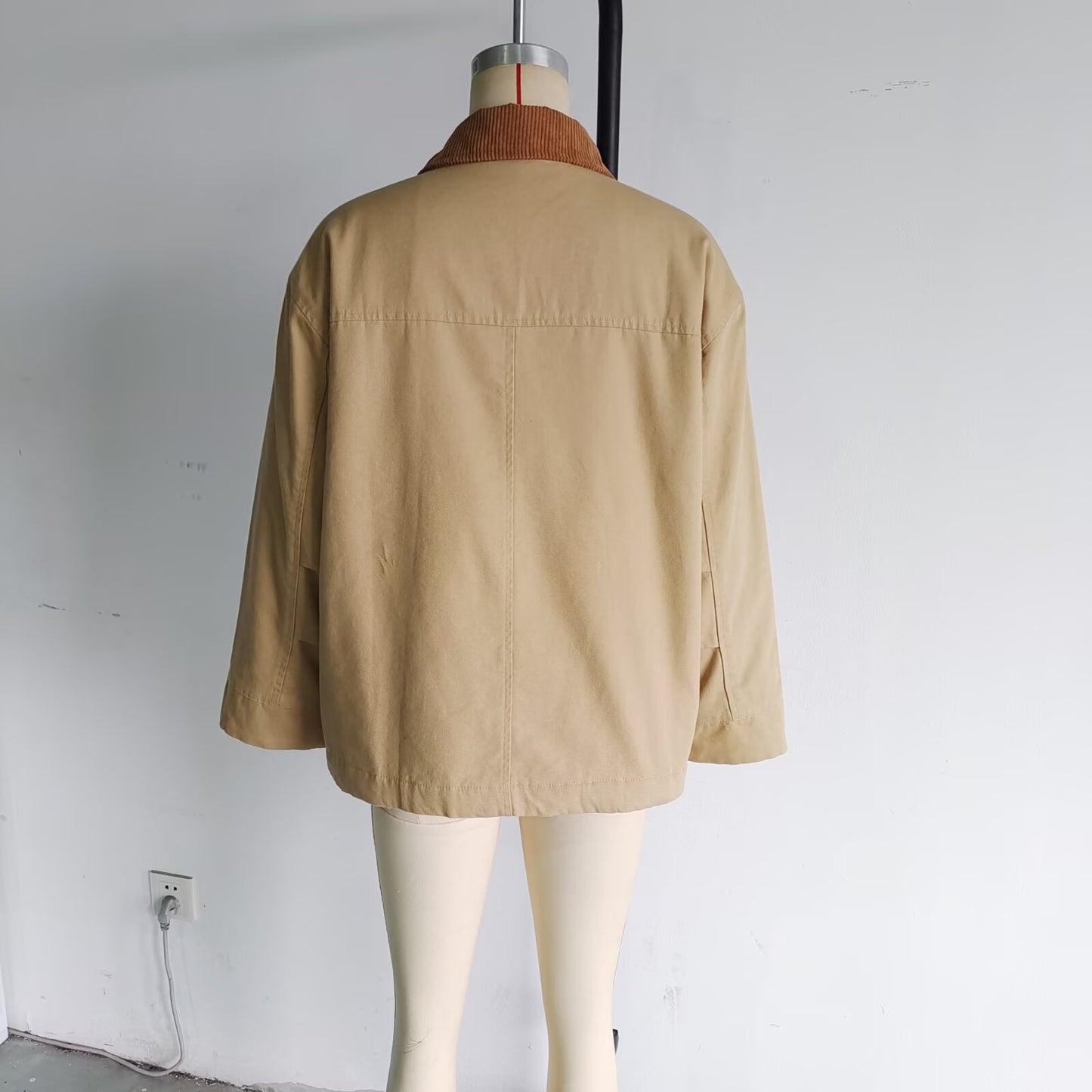 2025 Women’s Autumn Winter Colorblock Cotton Jacket – Fashionable European & American Style Outerwear