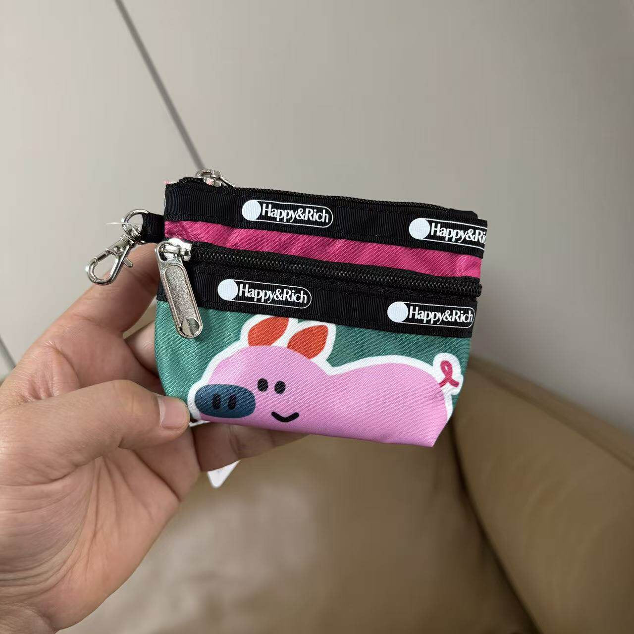 New standard wallet, earphones, mini card bag, storage bag 3394 size 12/8/2 cm