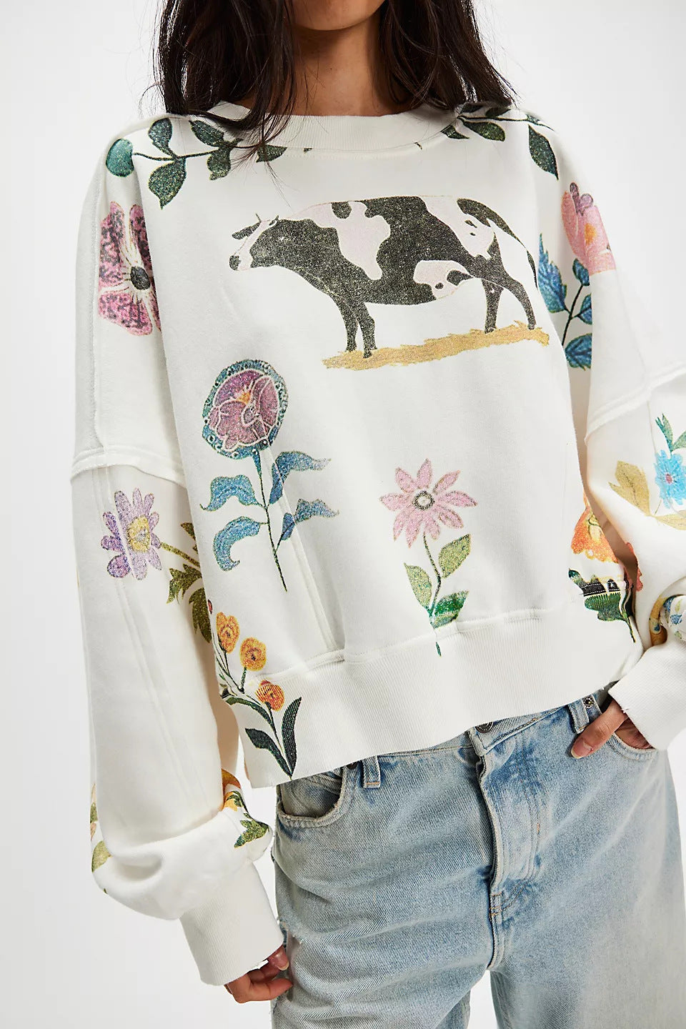 Women’s Printed Sweatshirt | Fashion Loose Casual Pullover Top