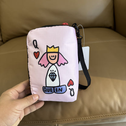 Cartoon robot series commuter cute printed clutch bag hand rope bag X183 size 16/11/5
