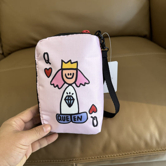 Cartoon robot series commuter cute printed clutch bag hand rope bag X183 size 16/11/5