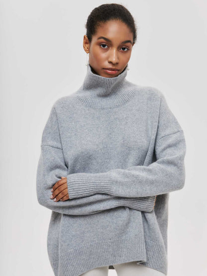Fall & Winter Loose High Neck Sweater for Women | Cozy and Stylish Pullover