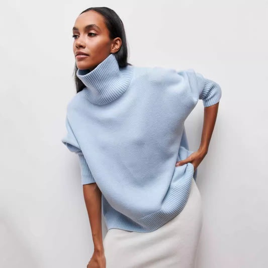 Fall & Winter Loose High Neck Sweater for Women | Cozy and Stylish Pullover
