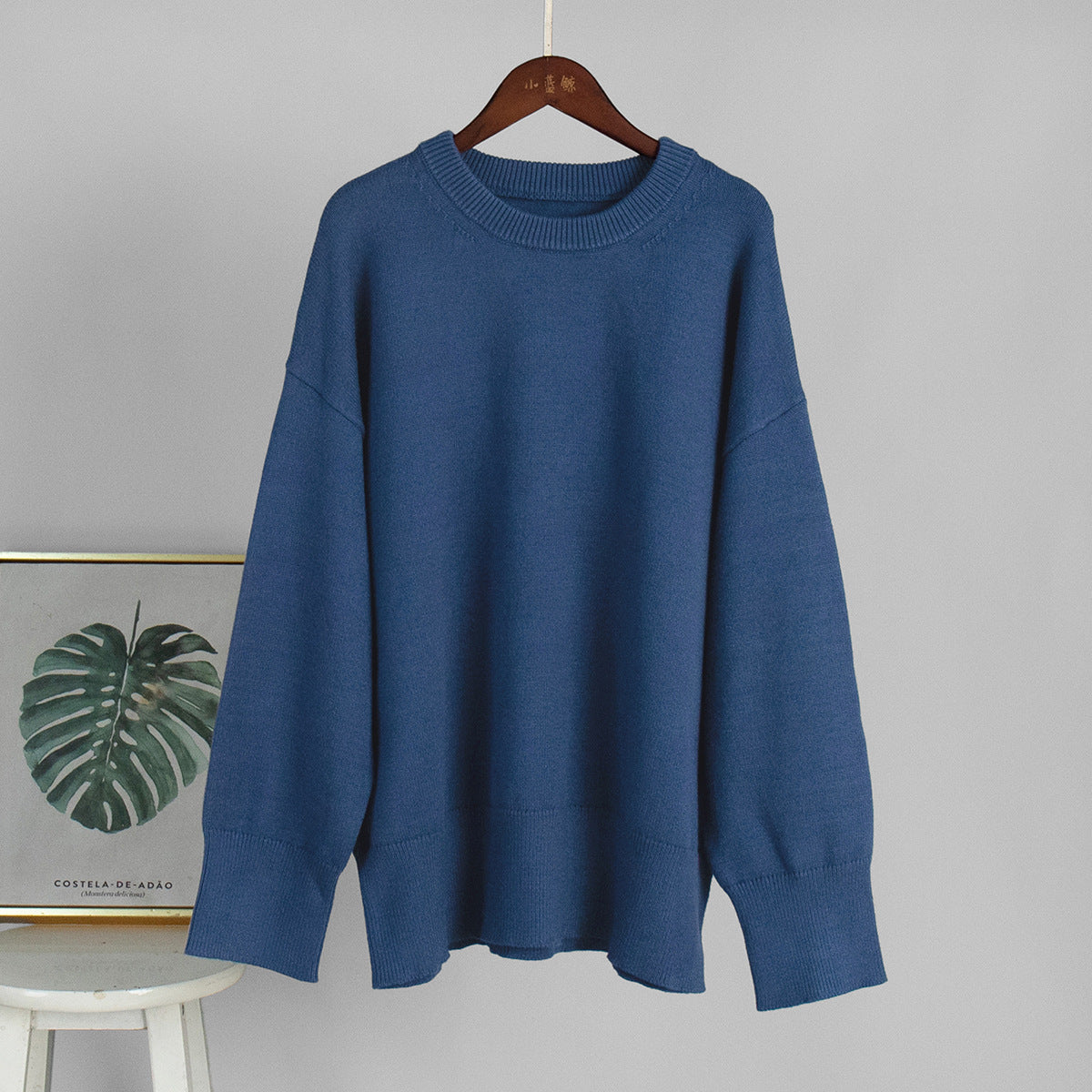 2025 Fall & Winter New Solid Color Crew Neck Sweater | Casual & Versatile Knitted Pullover for Effortless Style