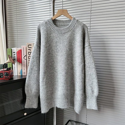 Autumn Winter 2025 Women’s Loose Lazy Pullover Sweater – Soft Cozy Knit Top