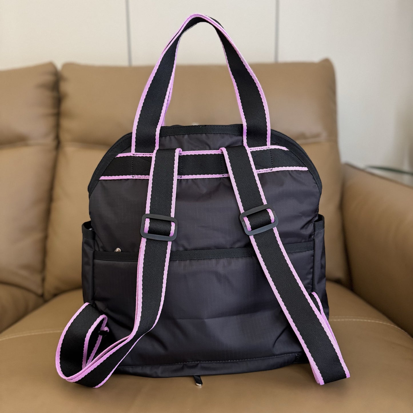 New versatile backpack student schoolbag can be put on trolley case backpack 2442