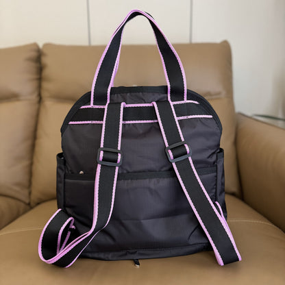 New versatile backpack student schoolbag can be put on trolley case backpack 2442
