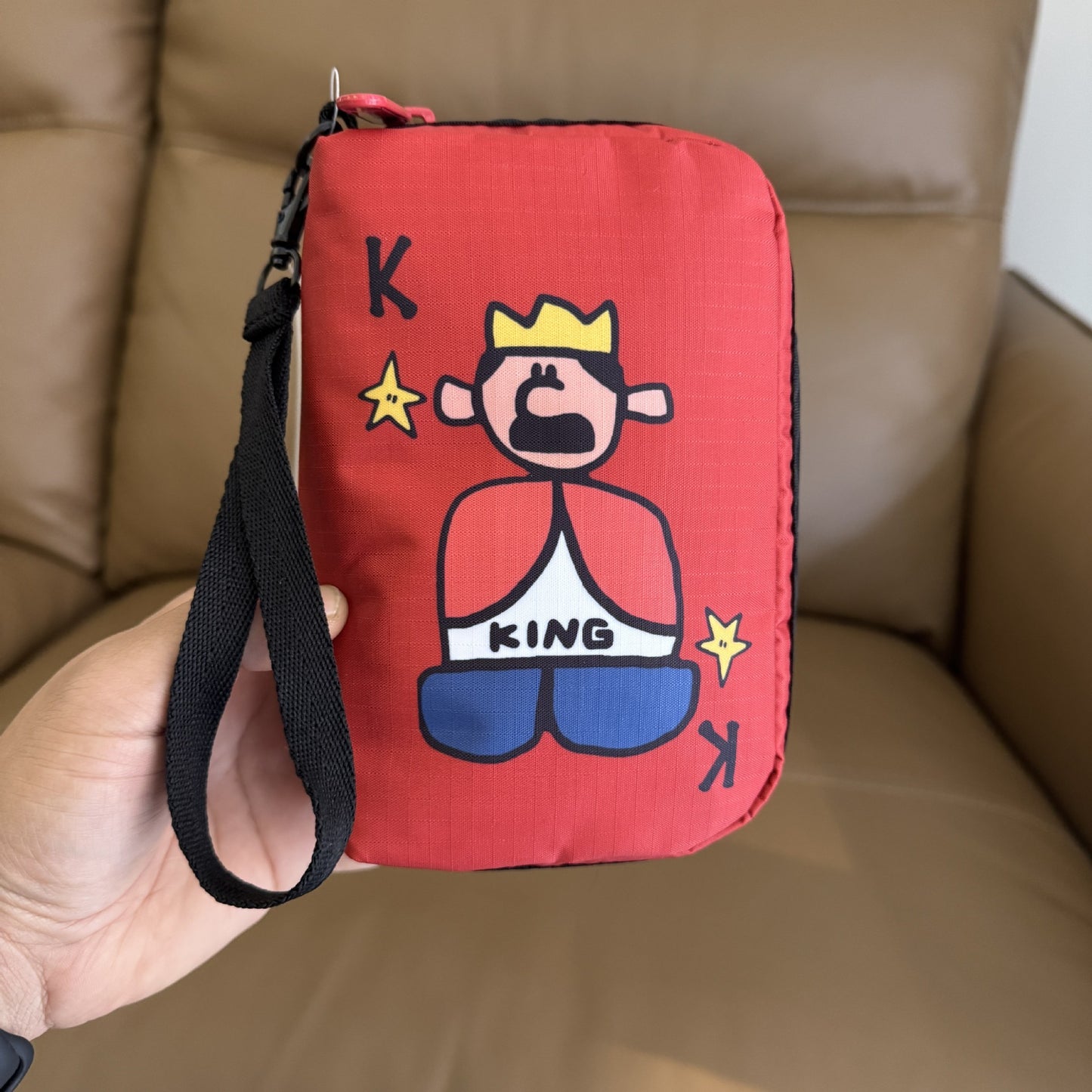 Cartoon robot series commuter cute printed clutch bag hand rope bag X183 size 16/11/5