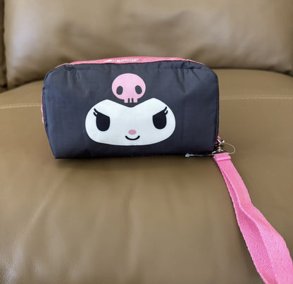 Japanese trend casual small square bag multi-purpose storage bag cartoon cat clutch bag 6511