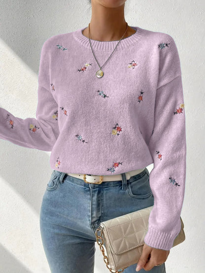 Gentle Chic Knit Sweater | 2025 Early Fall Slimming Loose Crew Neck Pullover