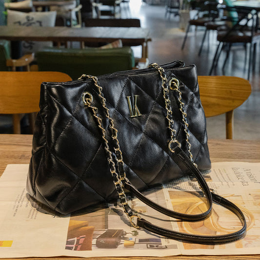 New Women’s Fashion Quilted Chain Bag – Small Chanel-Style Shoulder Crossbody Tote Bag