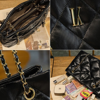 New Women’s Fashion Quilted Chain Bag – Small Chanel-Style Shoulder Crossbody Tote Bag