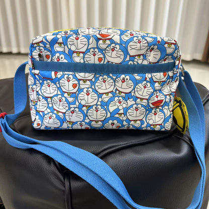 Cartoon fashion shoulder messenger bag multi-compartment large capacity lightweight 2434 printed bag anti-splashing water