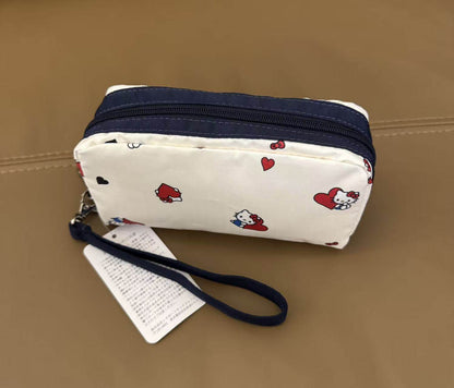 Trend casual small square bag multi-purpose storage bag cartoon cat clutch bag 6511