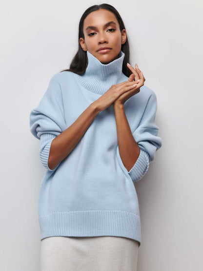 Fall & Winter Loose High Neck Sweater for Women | Cozy and Stylish Pullover
