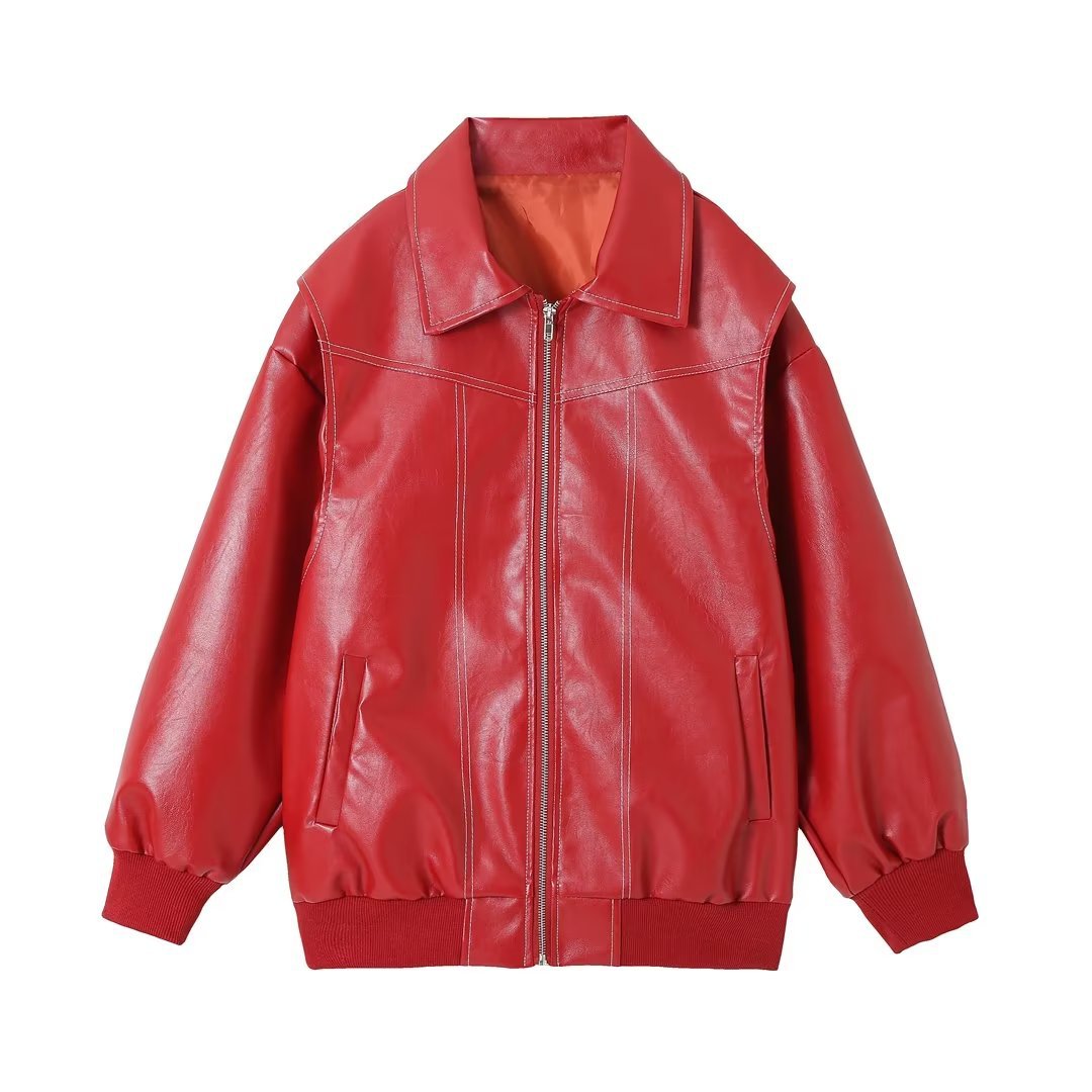 Women’s Retro Loose-Fit Jacket – Autumn Winter Fashionable American Style Outerwear