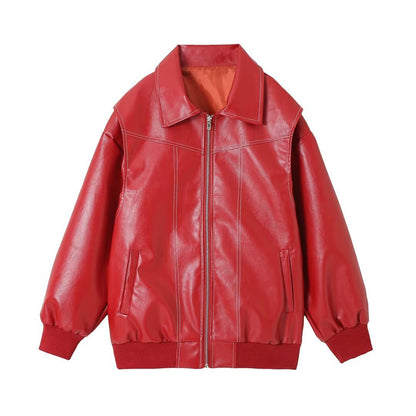 Women’s Retro Loose-Fit Jacket – Autumn Winter Fashionable American Style Outerwear