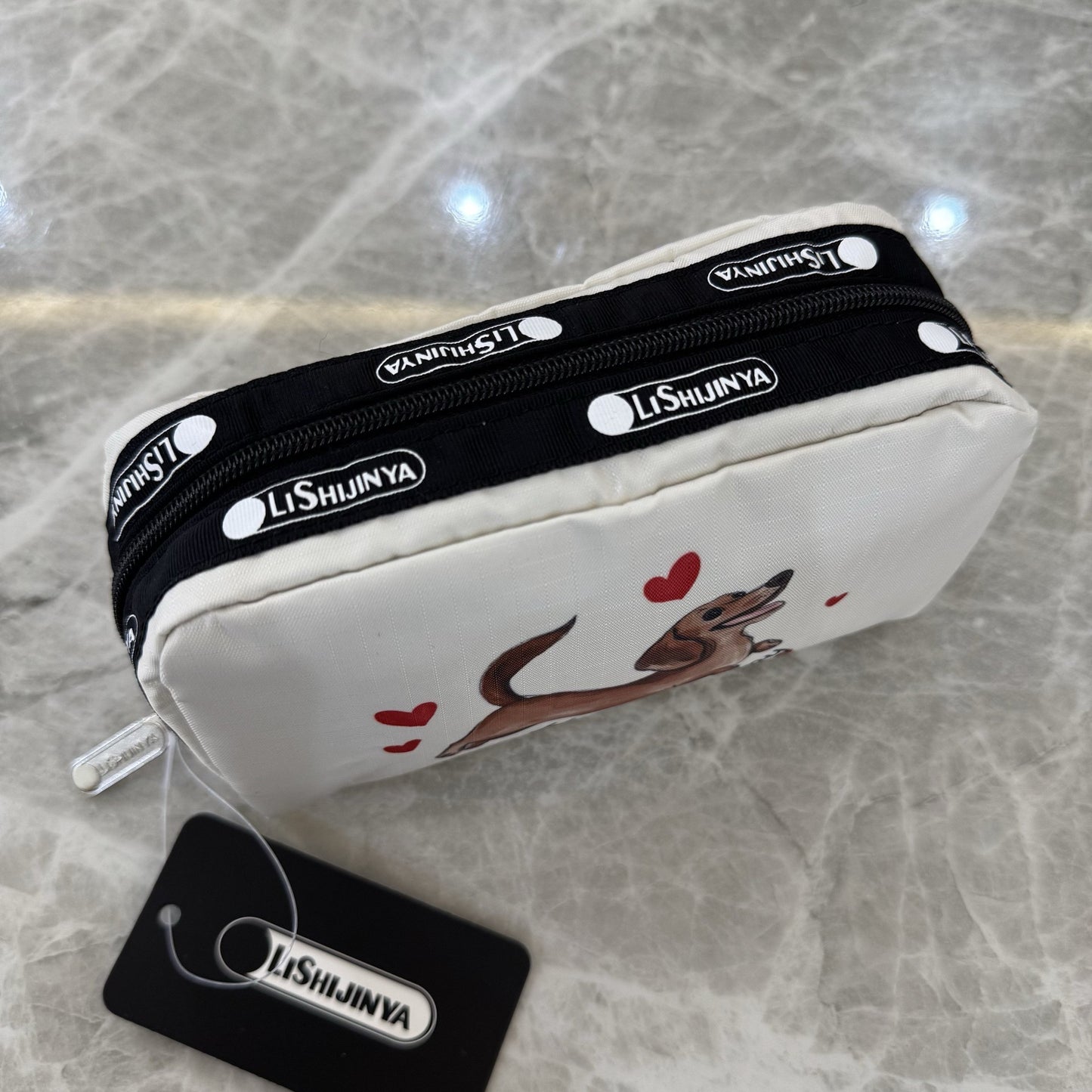 Japanese trend casual small square bag multi-purpose storage bag cartoon clutch bag 6511