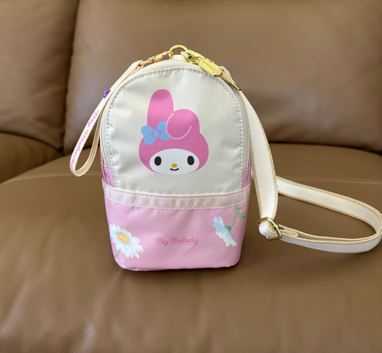 New bag cartoon coin bus card bag multi-layer key bag mini messenger bag 266