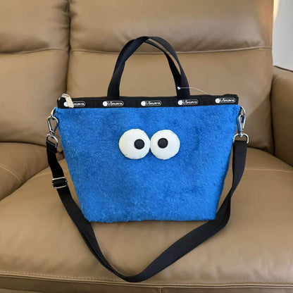 Cartoon New Trendy Large Capacity Crossbody Tote Bag L137 Size 30 Length / Height 19