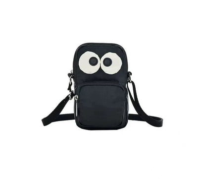 Cartoon NEWNEW series versatile lightweight black eye bag mobile phone bag messenger bag L133