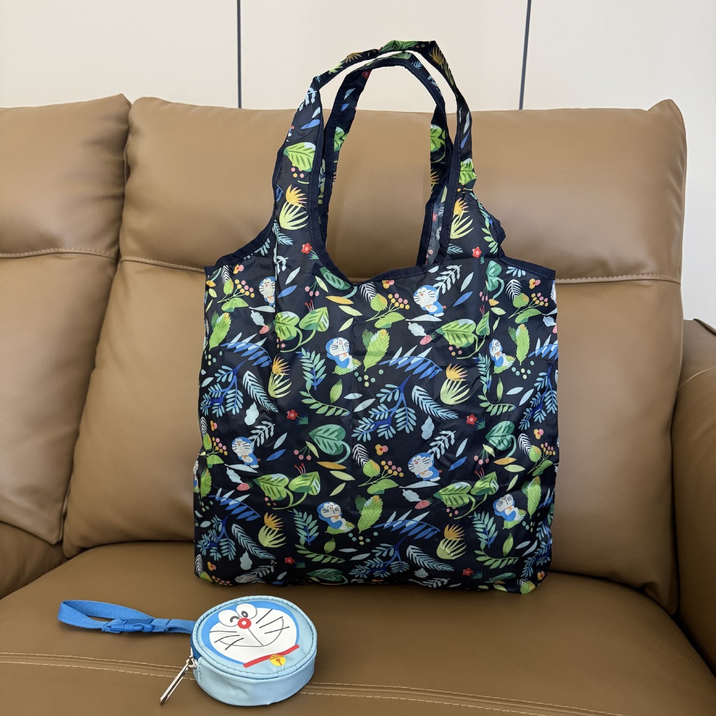 Cartoon, new cute and versatile small round bag fashion messenger bag folding shopping bag A129