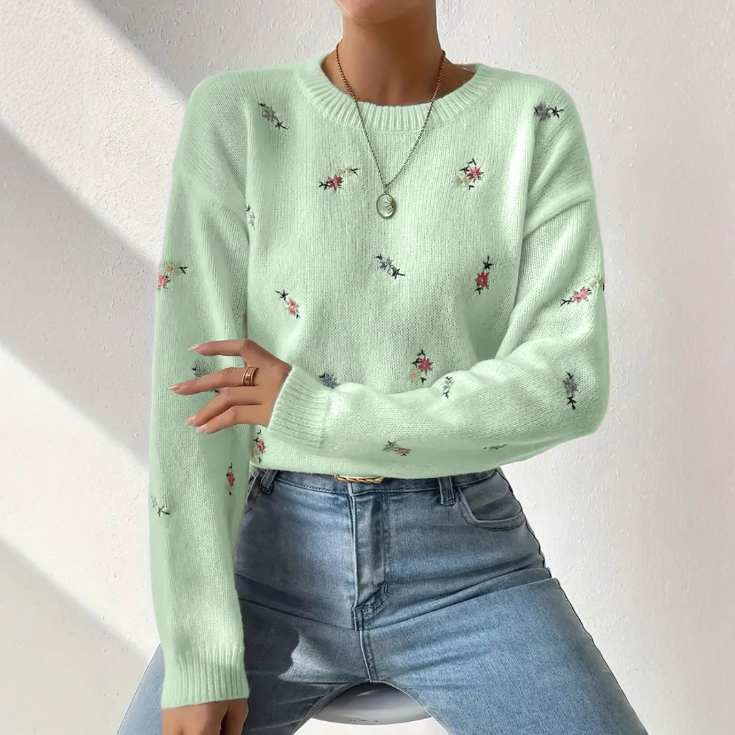 Gentle Chic Knit Sweater | 2025 Early Fall Slimming Loose Crew Neck Pullover