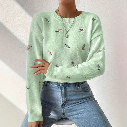 Gentle Chic Knit Sweater | 2025 Early Fall Slimming Loose Crew Neck Pullover