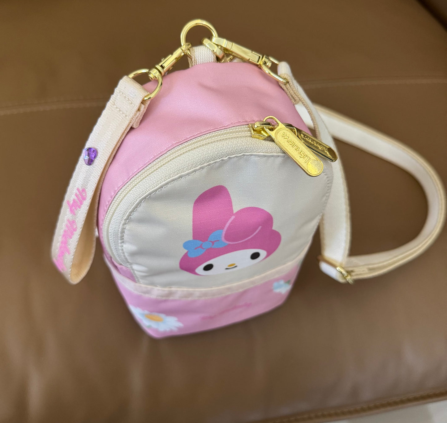 New bag cartoon coin bus card bag multi-layer key bag mini messenger bag 266