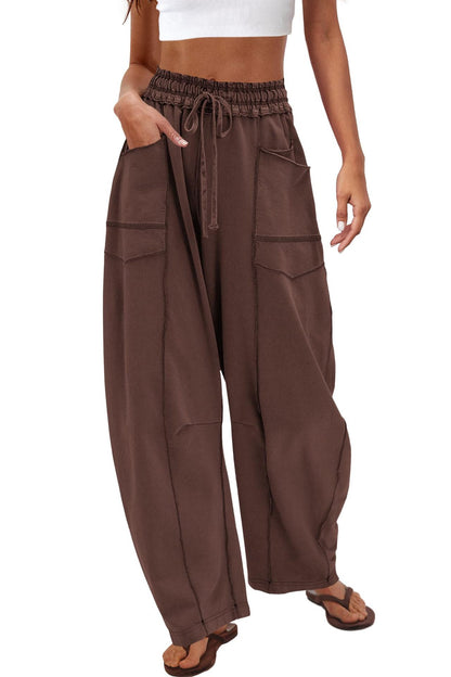 Women’s High-Waist Wide-Leg Sweatpants | Loose Fit Casual Joggers for Fall & Winter