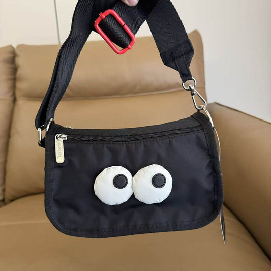 Cartoon bag unmarked female messenger bag new casual anti-splashing small square bag shoulder cloth bag H020
